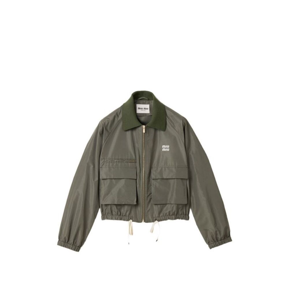 Miu Miu Women Zipped Blouson Jacket - Picture 1 of 6